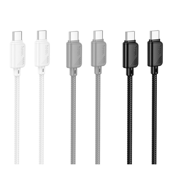 Кабель USB Hoco X113 Type-C to Type-C 60W Сiрий