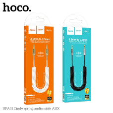 Кабель Aux Hoco UPA31 Spring 3m Бiлий