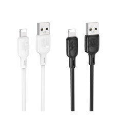 USB Borofone BX113 Silicone Lightning 2.4A Черный