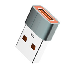 Перехідник LDNIO LC150 USB-A to Type-C Сiрий