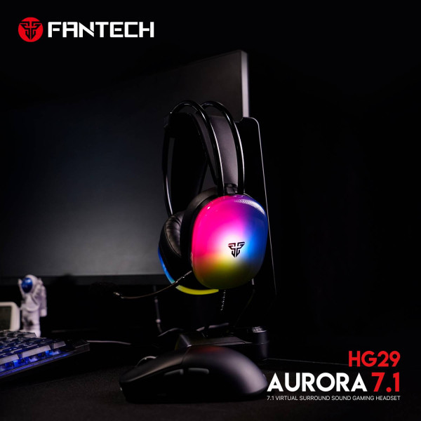 Ігрові Навушники FANTECH HG29 Aurora 7.1 Чорний