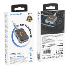 Модулятор Borofone BC55 Suave car AUX BT receiver Черный