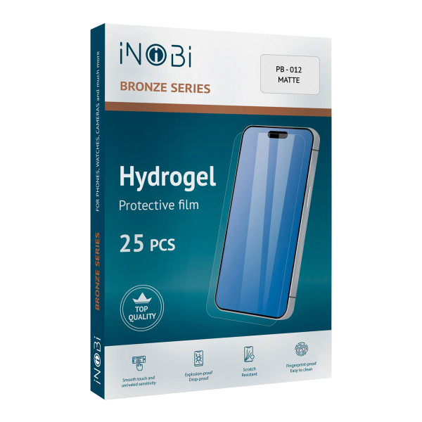 Гидрогель плёнка iNobi BRONZE PB-012 Korean / 25 штук (матовая) 180*120мм