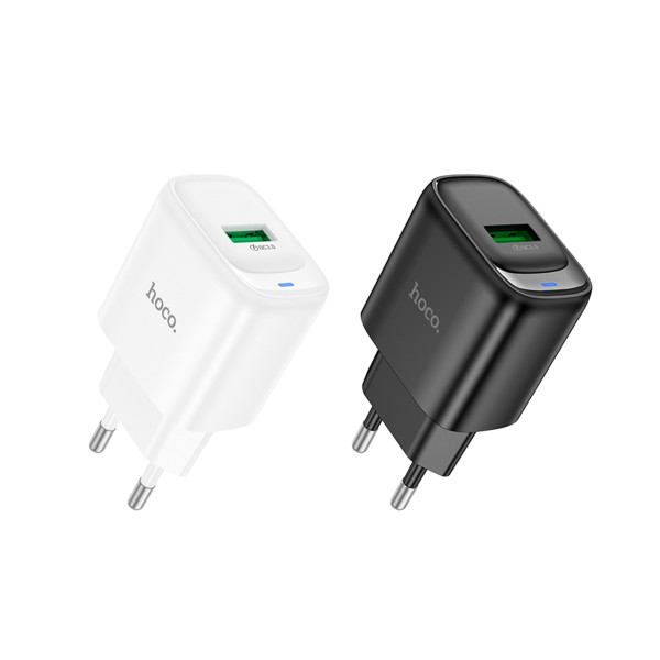 Сетевое Зарядное Устройство Hoco C140A 1USB QC 18W Белый