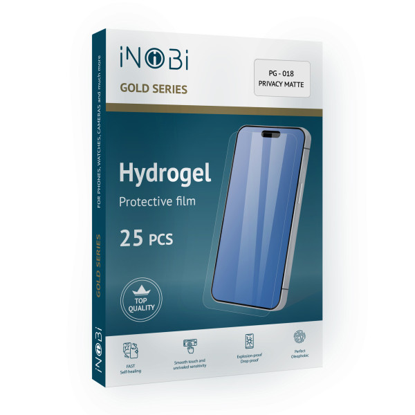 Гідрогель плівка iNobi GOLD PG-018 Korean / 25 штук (глянцева приватна) 180*120мм