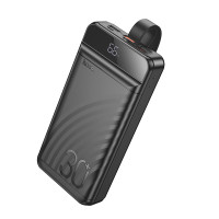 Універсальна Мобільна Батарея Power Bank Hoco J123B Element 22.5W+PD20W with digital display 30000 mAh Чорний