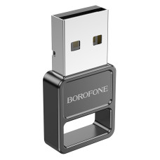 USB Блютуз Borofone DH8 adapter BT5.1 Чорний