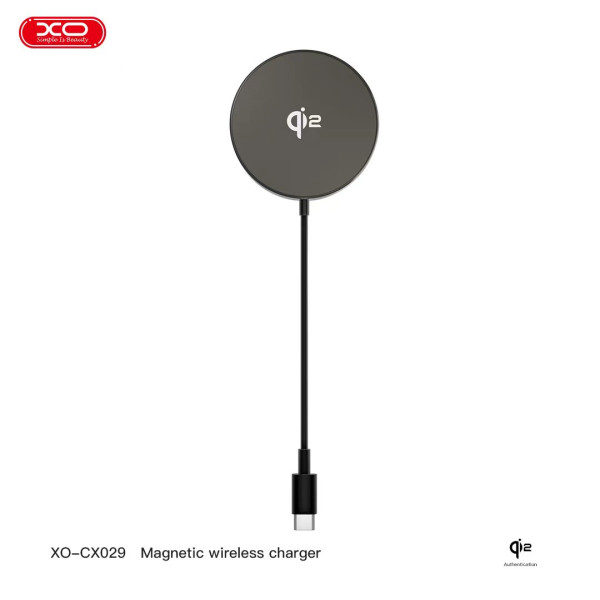 Беспроводное Зарядное Устройство XO CX029 QI2 Magnetic Wireless 15W Черный
