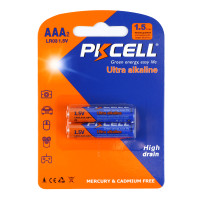 Батарейки PKCELL 1.5V AAA/LR03, 2 штуки в блистере ААА
