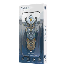 BOX 10 шт Защитное стекло AMULET 2.5D HD Antistatic for iPhone 13 Pro Max/14 Plus Черный