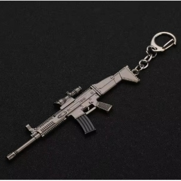 Брелок Зброя-SCAR-L Сірий