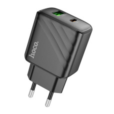 Сетевое Зарядное Устройство Hoco CS23A 1USB/1USB-C PD/QC 30W Черный