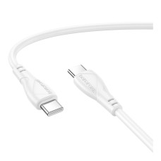 USB Borofone BX121 Type-C to Type-C 60W Белый