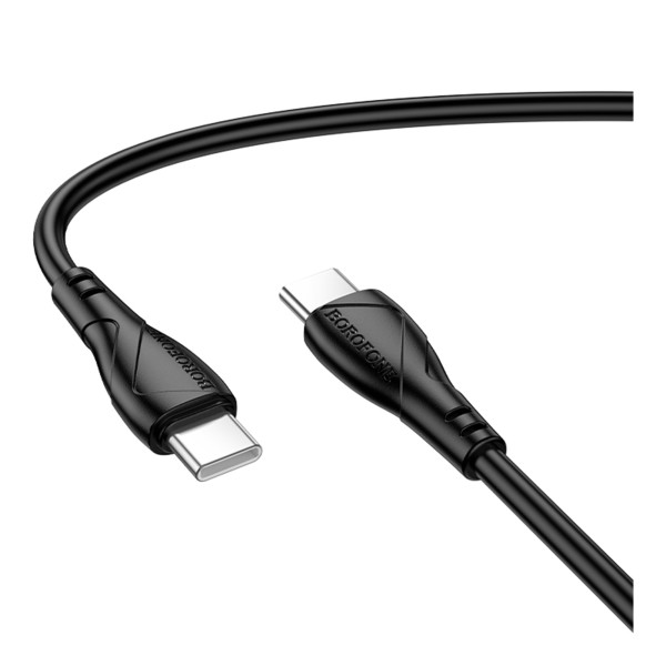 USB Borofone BX121 Type-C to Type-C 60W Черный