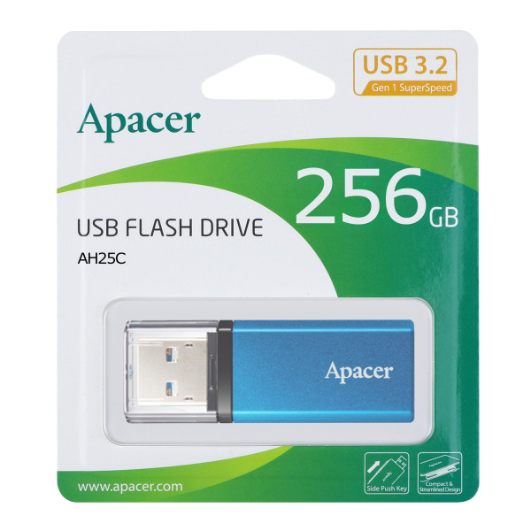 USB Flash Drive 3.2 Apacer AH25C 256gb Синий