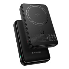 Універсальна Мобільна Батарея Power Bank Borofone BJ82A Dawn PD20W magnetic wireless 10000mAh Чорний