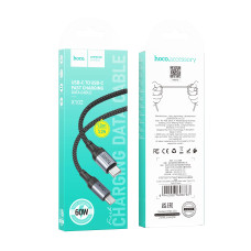 USB Hoco X102 Type-C to Type-C 60W Черный