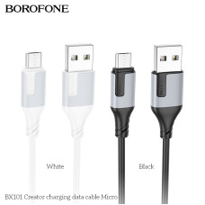 USB Borofone BX101 Creator Micro 2.4A Белый