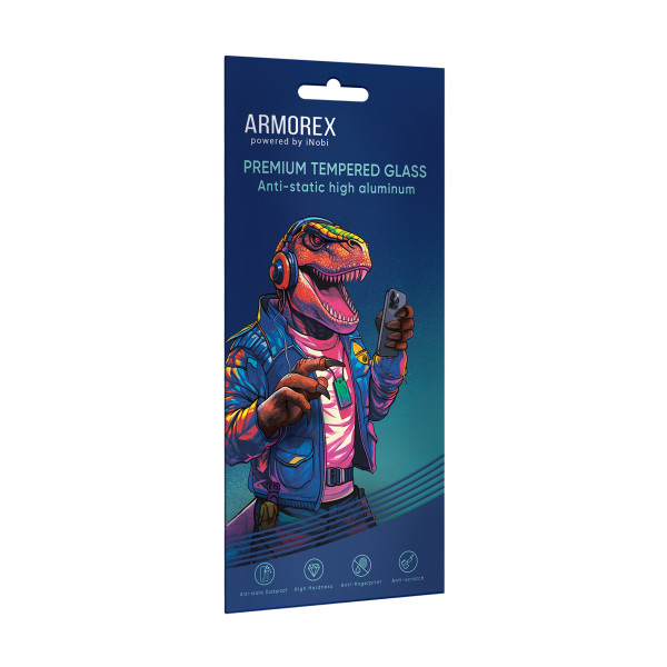 Защитное стекло ARMOREX 5D High-Alum AntiDust for iPhone 17 Air Черный