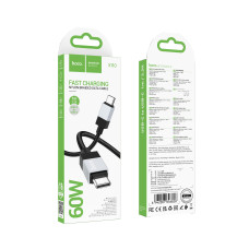 Кабель USB Hoco X110 Type-C to Type-C 60W Чорний
