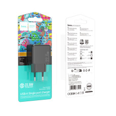 Мережевий Зарядний Пристрій Hoco CS17A 1USB Multi-Protocol 22.5W Чорний