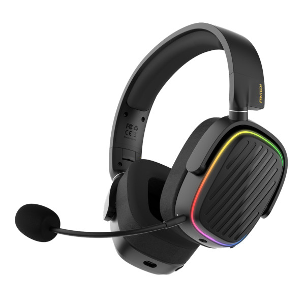 Игровые Наушники FANTECH WHG02 Harmony, 3 Modes (Wired, BT, 2.4Ghz) Черный