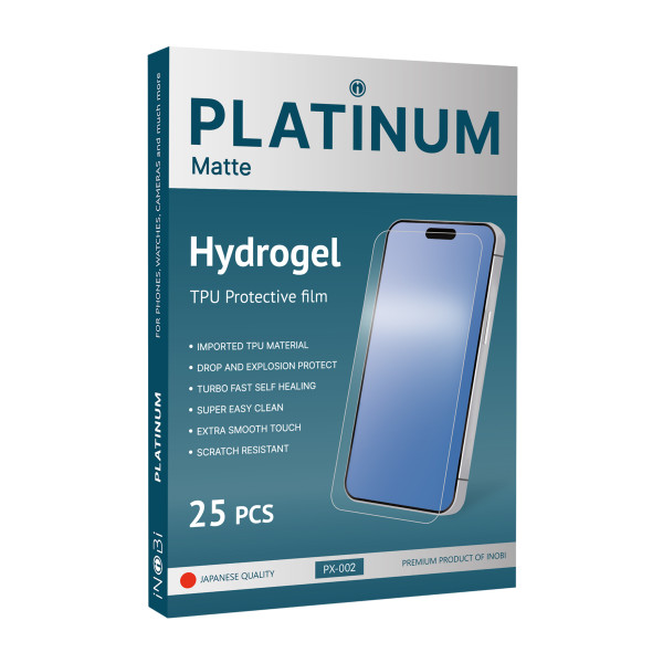 Гидрогель плёнка iNobi PLATINUM PX-002 Japanese / 25 штук (матовая) 180*120мм