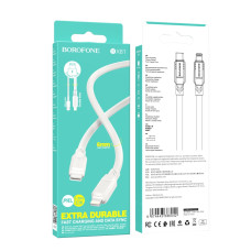 USB Borofone BX81 PD Type-C to Lightning Мятая упаковка Белый