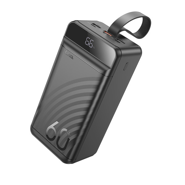 Power Bank Hoco J123C Element 22.5W+PD20W with digital display 60000 mAh Черный