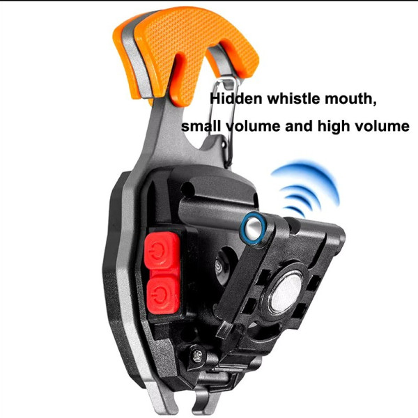 Багатофункціональний ліхтар брелок W5147 (white+yellow+red) multitool Li-Ion акумулятор, карабін, викрутка, запальничка
