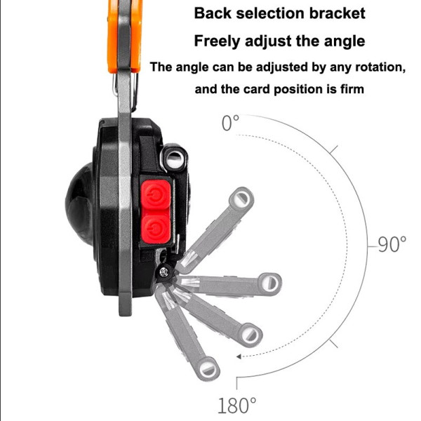 Багатофункціональний ліхтар брелок W5147 (white+yellow+red) multitool Li-Ion акумулятор, карабін, викрутка, запальничка