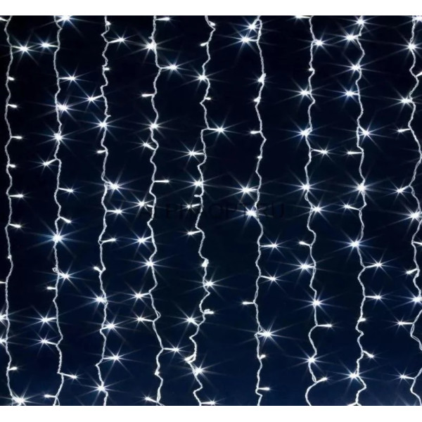Гірлянда Водоспад Xmas, LED 480, 3M*3M, холодний білий, 480-W