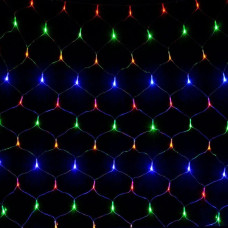 Гирлянда Сетка LED 120, белый провод, RGB, 1,5х1,5м