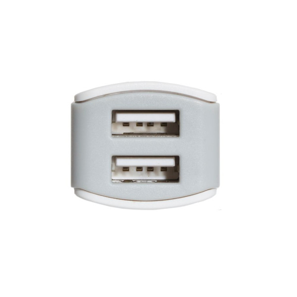 Авто Зарядное Устройство Hoco Z23 2USB Lightning Белый