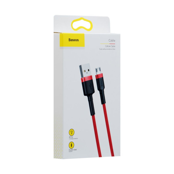 USB Baseus USB to Micro 2.4A CAMKLF-B Красный, 09