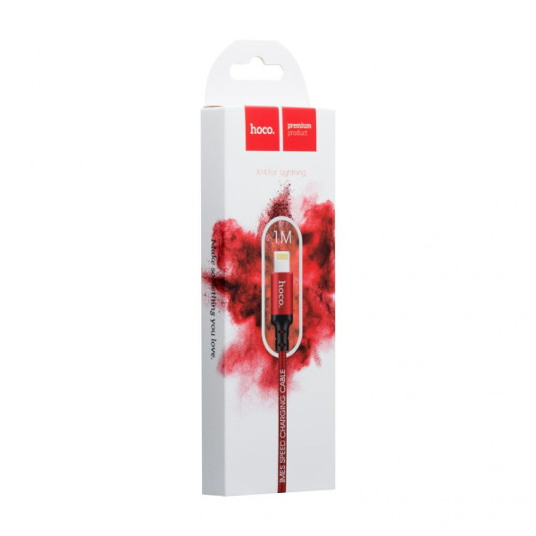 Кабель USB Hoco X14 Times Speed Lightning Чорний
