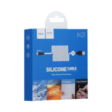 Кабель USB Hoco X21 Silicone Type-C Колір Чорно-Червоний