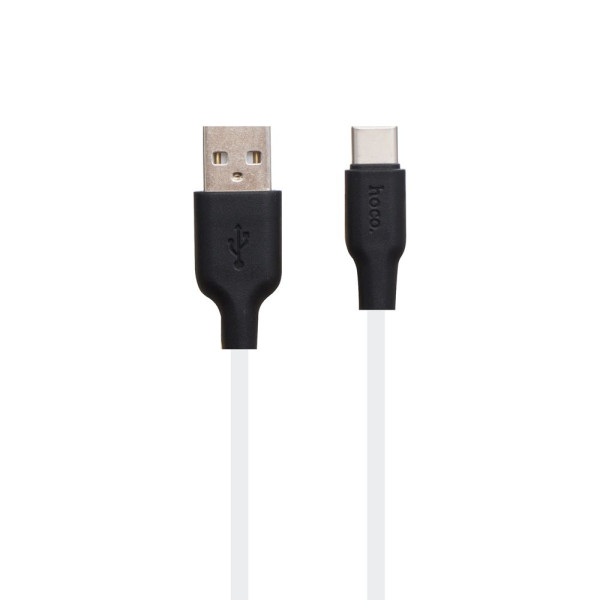 Кабель USB Hoco X21 Silicone Type-C Колір Чорно-Червоний