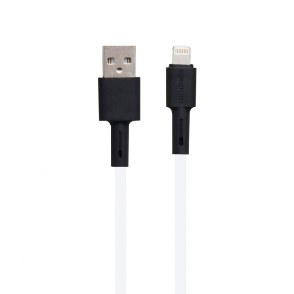 USB Borofone BX31 Silicone Lightning Белый