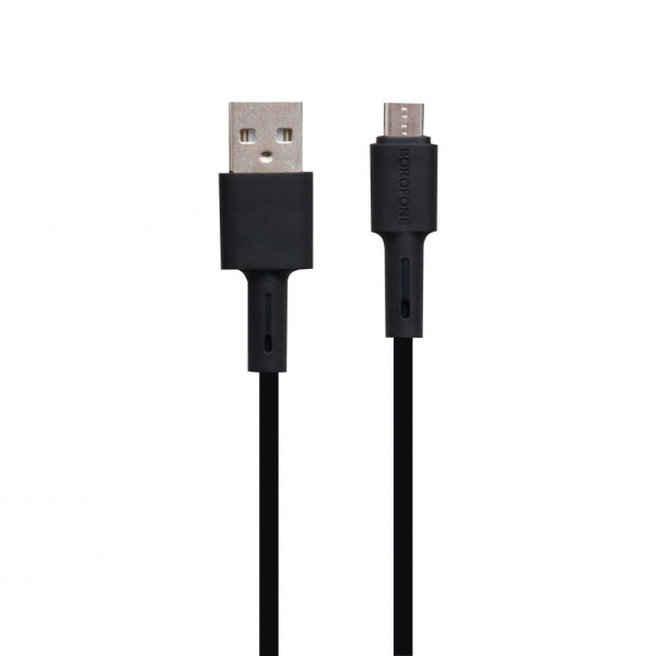 Кабель USB Borofone BX31 Silicone Micro Білий