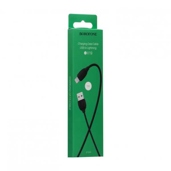 Кабель USB Borofone BX19 Benefit Lightning Колір Чорний