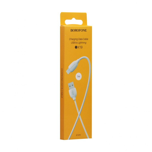 Кабель USB Borofone BX19 Benefit Lightning Колір Чорний