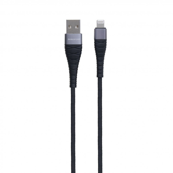 Кабель USB Borofone BX32 Munificent Lightning 0.25m Чорний