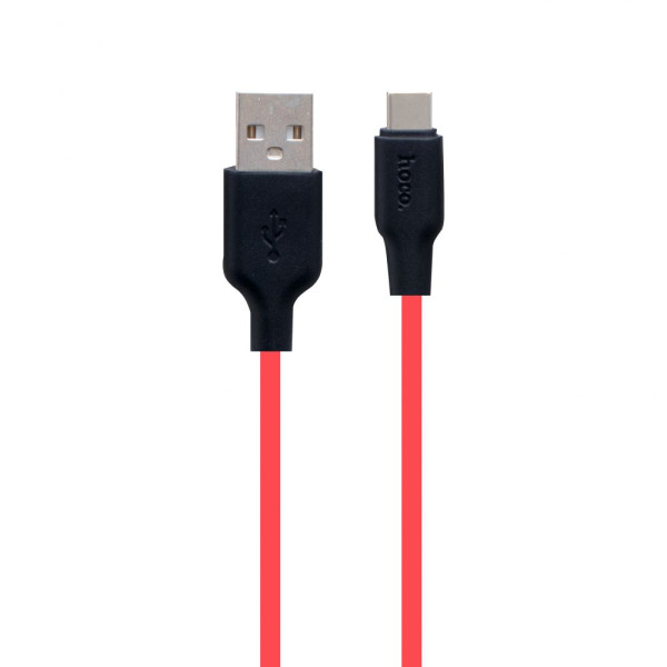 Кабель USB Hoco X21 Plus Silicone Type-C 2m Чорно-Білий