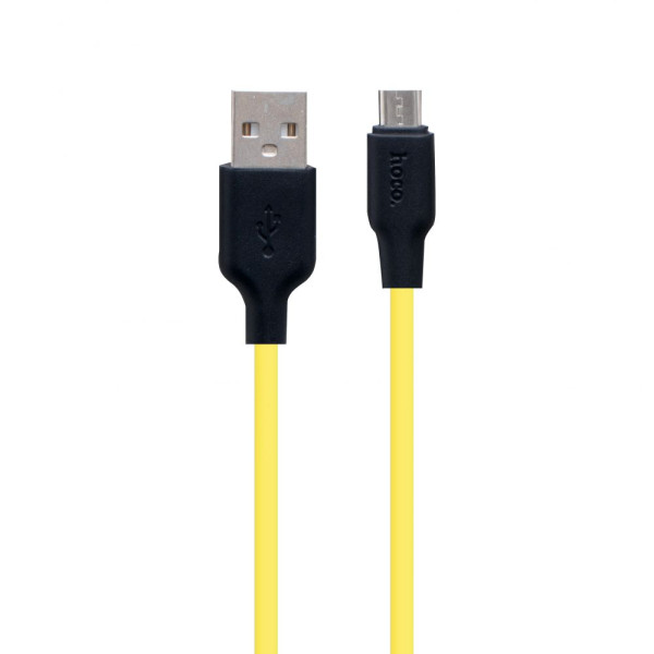 Кабель USB Hoco X21 Plus Silicone Micro Колір Чорно-Червоний