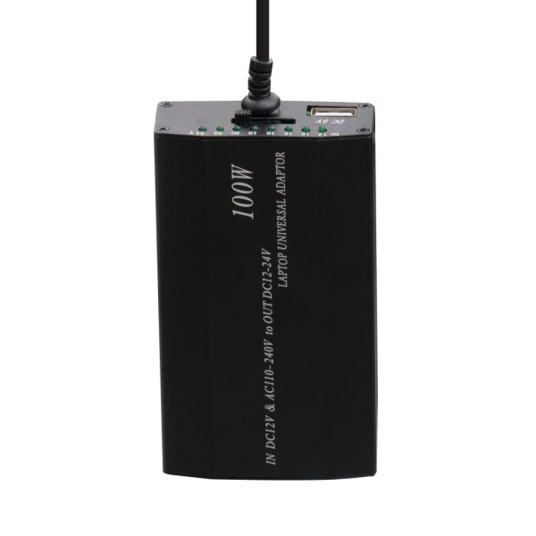 Универсальное Зарядное Устройство Для Ноутбука 100w 8 Pin + Авто Адаптер Черный