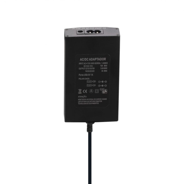Универсальное Зарядное Устройство Для Ноутбука 100w 8 Pin + Авто Адаптер Черный