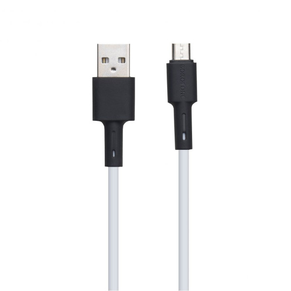 Кабель USB Borofone BX31 Silicone Micro Білий