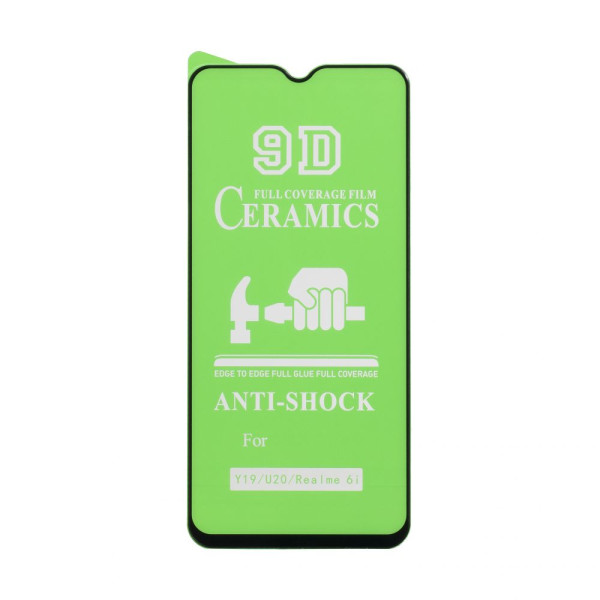 Захисне скло Film Ceramic for Realme 5 / 6i без упаковки Чорний