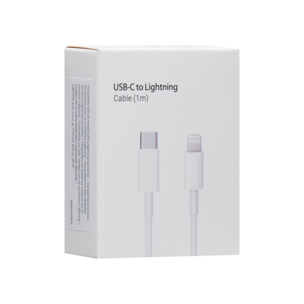USB Cable Onyx USB-C to Lightning No Logo Белый